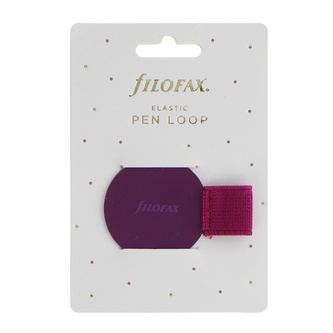 Filofax, přídavné elastické poutko na pero, mauve