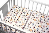 Baby Nellys 2-dílné bavlněné povlečení Ptáčci a Vážky - bílá, 135x100 cm; 135x100