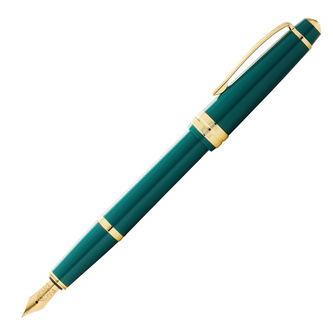 Cross, Plnicí pero Bailey light, (F) tenký, glossy green/gold