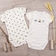Body krátký rukáv 2D sada K-Baby, Lodičky, bílé, vel. 74; 74 (6-9m)