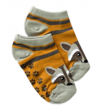 Dětské ponožky s ABS Mýval, vel. 23/26 - hořčice; 23-26