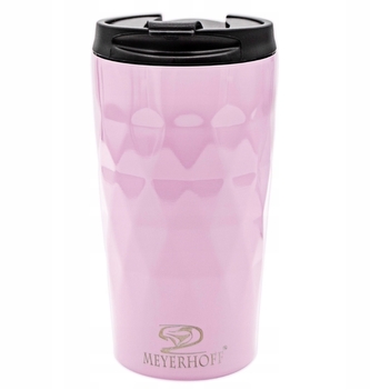 Hrnek termo nerez 380ml  MEYERHOFF DIAMOND růžová