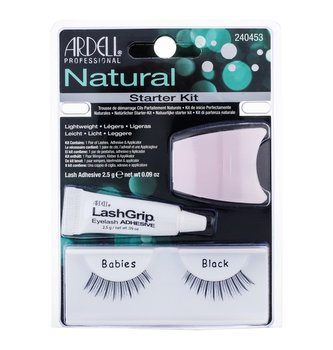 Ardell Natural umělé řasy Natural 1 pár + lepidlo na řasy LashGrip 2,5 g + aplikátor 1 ks