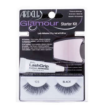 Ardell Glamour umělé řasy Glamour 1 pár + lepidlo na řasy LashGrip 2,5 g + aplikátor 1 ks