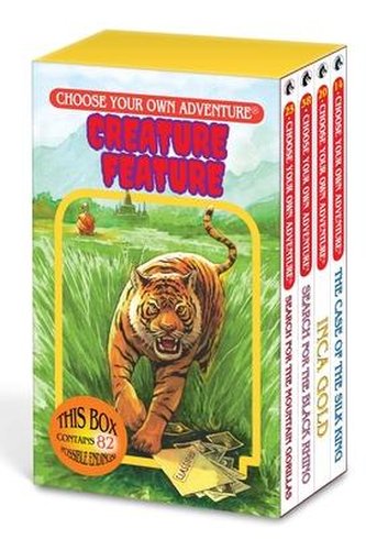 Choose Your Own Adventure 4-Book Boxed Set Creature Feature Box (the Case of the Silk King, Inca Gold, Search for the Black Rhin