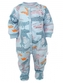 Baby Nellys Kojenecký overálek, pyžámko Krokodýl Eda, mint; 52 (0-1m)