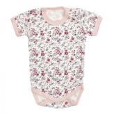 Mamatti Kojenecké body krátký rukáv Nature - bílé s potiskem, vel. 80; 80 (9-12m)