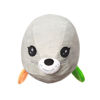 Plyšová hračka Tuleň Lucy - šedá, 46x17x20cm