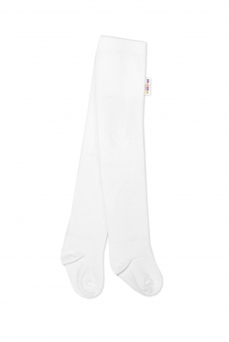 Dětské punčocháče bavlněné - bílé, vel. 80/86; 80/86 (12-18m)