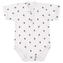 Body polo krátký rukáv, bavlna, MBaby, Lodičky, bílé/granát; 56 (1-2m)