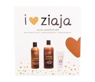 Ziaja Cupuacu krystalické sprchové mýdlo 500 ml + sprchový balzám 300 ml + denní a noční pleťový krém 50 ml
