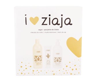 Ziaja Argan Oil krémové sprchové mýdlo 500 ml + tělové mléko 400 ml + krém na ruce 100 ml