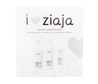 Ziaja Goat´s Milk krémové sprchové mýdlo 500 ml + tělové mléko 400 ml + krém na ruce 80 ml