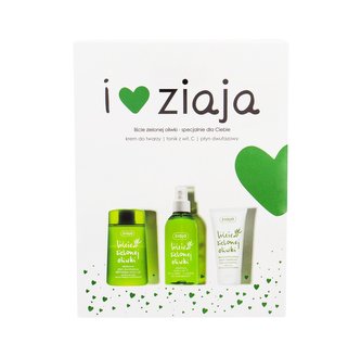 Ziaja Olive Leaf vyživující krém SPF20 50 ml + tonizující voda 200 ml + dvousložkový odličovací přípravek 120 ml