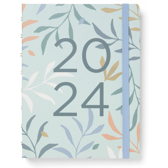 Filofax, plánovač Botanical 2024, A5, mint