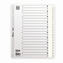 Elba, Rejstřík Strongline, PP, A4+, 1-20, bílá