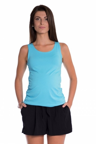 Be MaaMaa Top/tílko nejen pro těhotné - sv. modré, vel. L/XL; L/XL