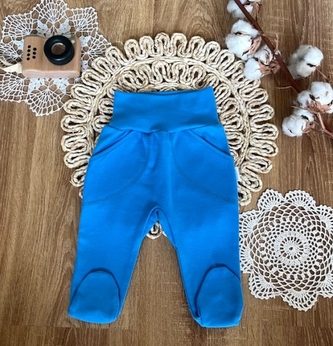 Kojenecké polodupačky Mamatti, Balón, modré, vel. 74; 74 (6-9m)