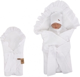 Z&Z Luxusní mušelínová zavinovačka s volánkem, bílá