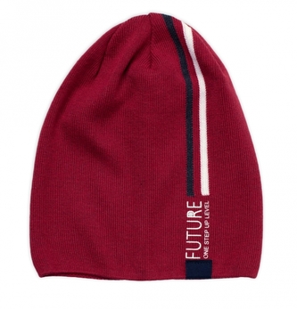 Jarní, podzimní čepice FUTURE, červená, 40-46 cm; 92/98 (18-36m)