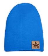 Dětská bavlněná čepice - dvouvrstvá, tm. modrá, vel. 110; 110 (4-5r)