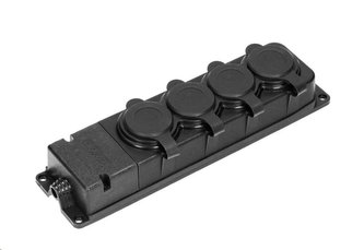 ORNO OR-AE-13167 zásuvka odolná gumová, 3x 230V, IP44