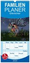 Familienplaner 2024 - Elfenlichter mit 5 Spalten (Wandkalender, 21 x 45 cm) CALVENDO
