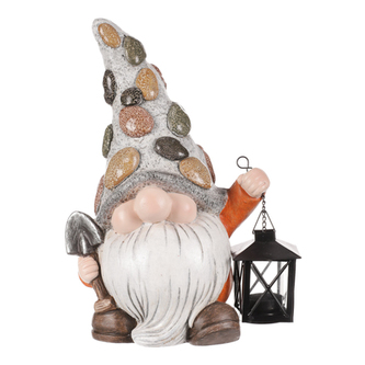 Skřítek s lucernou, z magnezia.