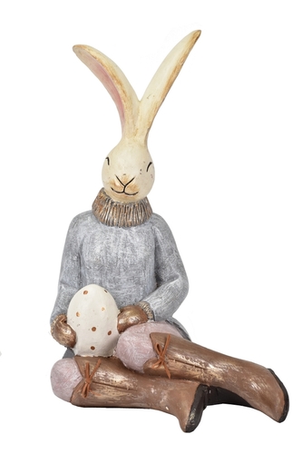 Velikonoční zajíc s vajíčkem 37,5x26x19 cm