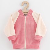 Kojenecká semišková mikina New Baby Suede clothes růžova - velikost 92 (18-24m)