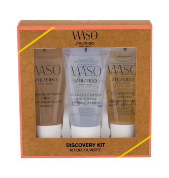 Shiseido Waso čisticí gel 30 ml + čisticí gelové mléko 30 ml + denní pleťová péče 30 ml