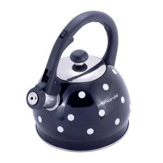 Konvice čajník nerez/lak 2L  PUNTIK indukce, černá