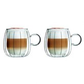 Vialli Design Sada 2 dvoustěnných hrnků 250ml, TULIP 8807