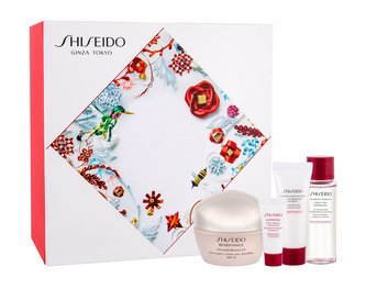 Shiseido Benefiance Wrinkle Resist 24 denní pleťová péče SPF15 50 ml + pleťové sérum ULTIMUNE 5 ml + čisticí pěna Clarifying Cleansing Foam 15 ml + pleťová voda Treatment Softener 30 ml