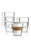 Vialli Design sada 6 dvoustěnných hrnků, SENSO 7442, 280 ml