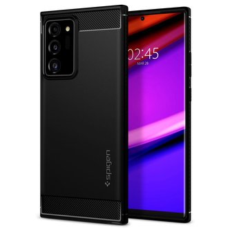 Spigen Rugged Armor, black - Samsung Galaxy Note20 Ultra