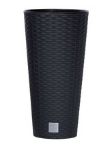 Prosperplast Květináč RATO TUBUS + vklad antracit 40cm