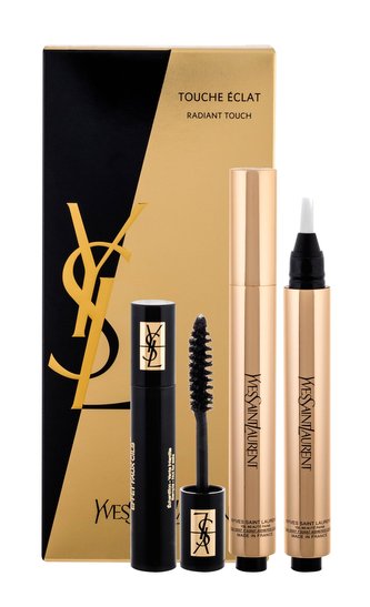 Yves Saint Laurent Touche Éclat rozjasňující korektor Touche Éclat 2,5 ml + řasenka Volume Effet Faux Cils 2 ml Black
