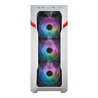 Cooler Master case MasterBox TD500 MESH V2 SF6 Ryu, ATX, bez zdroje, průhledná bočnice, bílá