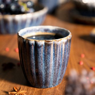 Hrnek MELIDA | bez ucha modrý | 0,2 l | 876825 Homla