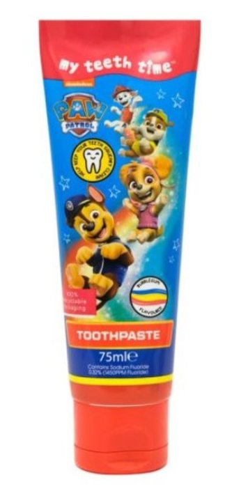 Nickelodeon Paw Patrol Zubní pasta Toothpaste 75 ml Bubblegum pro děti