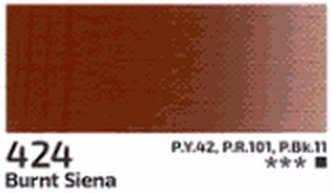 Akrylová barva Rosa 75ml – 424 burnt siena