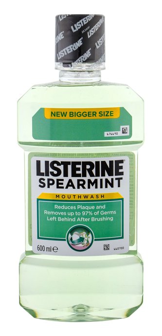 Listerine Mouthwash Ústní voda Spearmint 600 ml unisex
