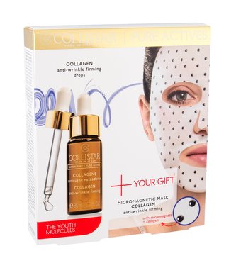 Collistar Pure Actives pleťové sérum 30 ml + pleťová maska Micromagnetic Mask Collagen 1 ks
