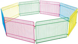 FLAMINGO ohrádka pro malá zvířata barevná průměr 84,5x23cm