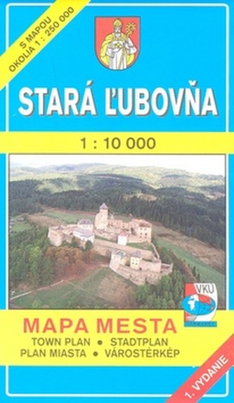 Stará Ľubovňa 1 : 10 000 Mapa mesta Town plan Stadtplan Plan miasta Várostérkép