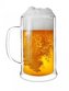 Vialli Design Dvoustěnný pivní půllitr, 500ml, AMO 1228