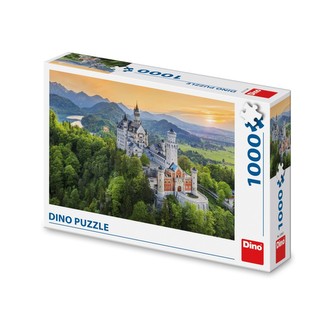 Puzzle 1000 dílků Jarní Neuschwanstein