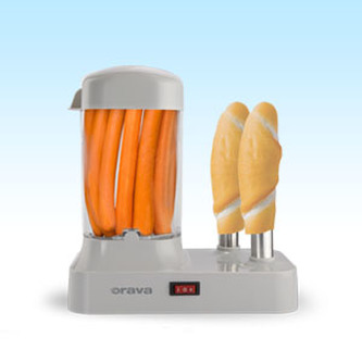 Hotdogovač s nádstavcem na vaření vajec