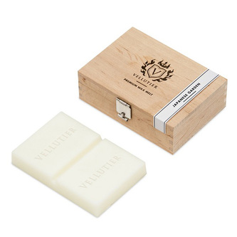 Wooden Box Wax Melt - Japanese Garden, Premium Wax Melt | White | Floral | Japanese Garden
